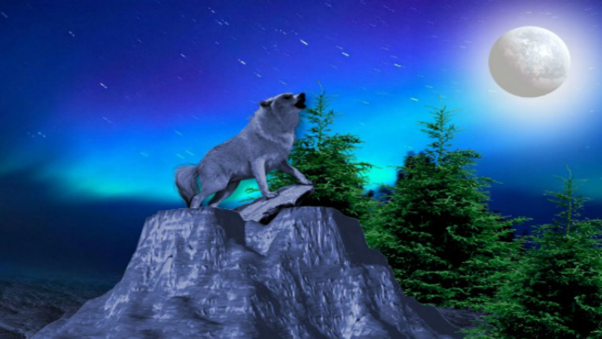 66 Wolf Howling At The Moon Wallpaper  WallpaperSafari