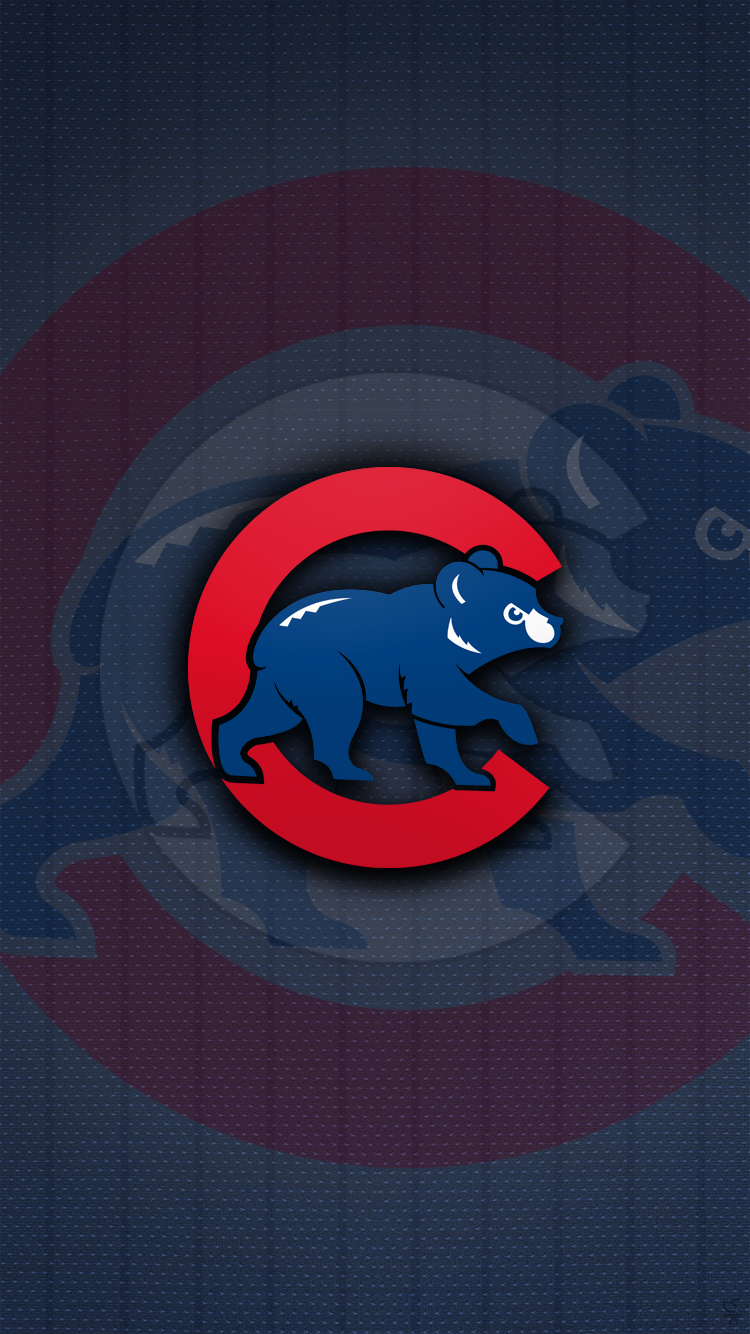 bleu blanc et lose — chicago cubs / iphone 6 wallpapers