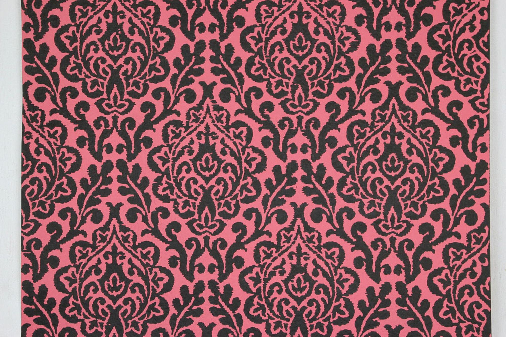 hot pink and black vintage wallpaper