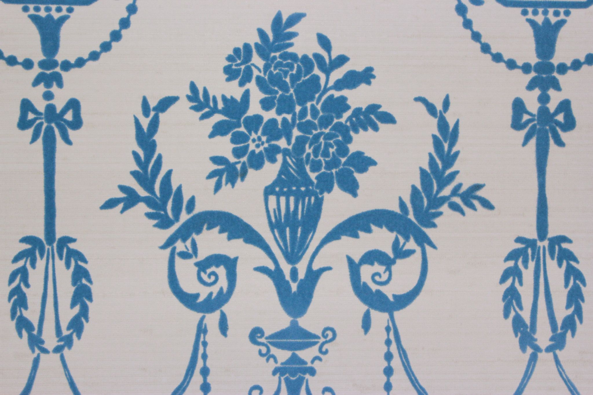 Blue Victorian Wallpaper