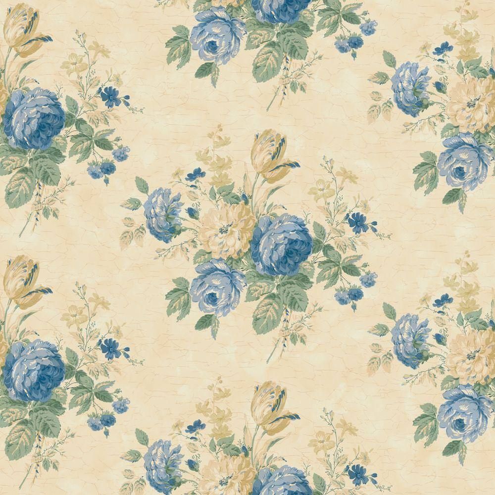 Blue Floral Victorian Wallpapers on WallpaperDog