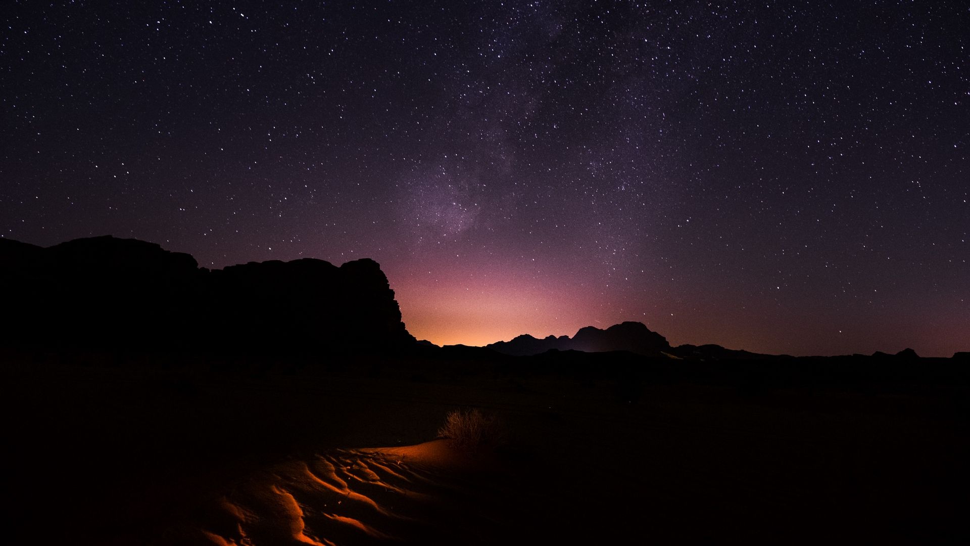 Desert At Night Wallpapers On Wallpaperdog