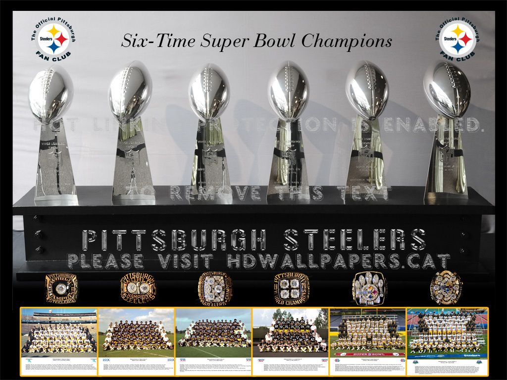 6 Time Superbowl Champions Steelers Desktop Wallpapers on WallpaperDog