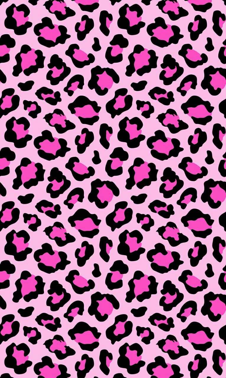 neon pink cheetah print backgrounds