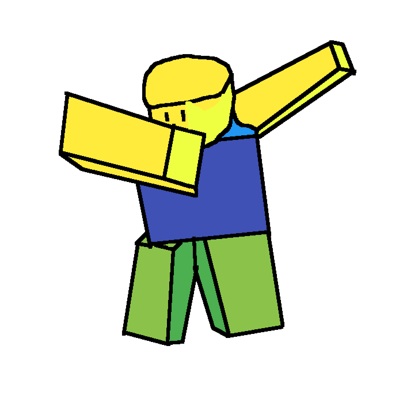 Dabbing Roblox Noob Wallpapers On Wallpaperdog - a roblox noob dabbing