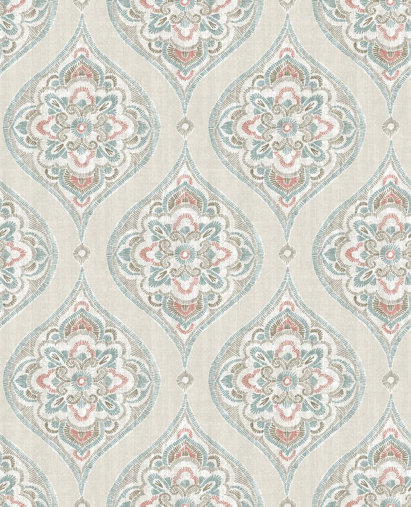 Coral Damask Wallpapers on WallpaperDog