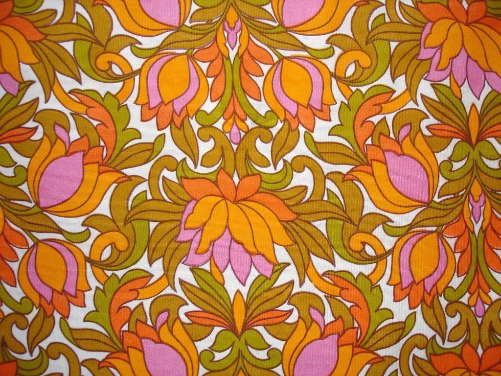 1960s orange wallpaper 60s with vintage vibe and high resolution