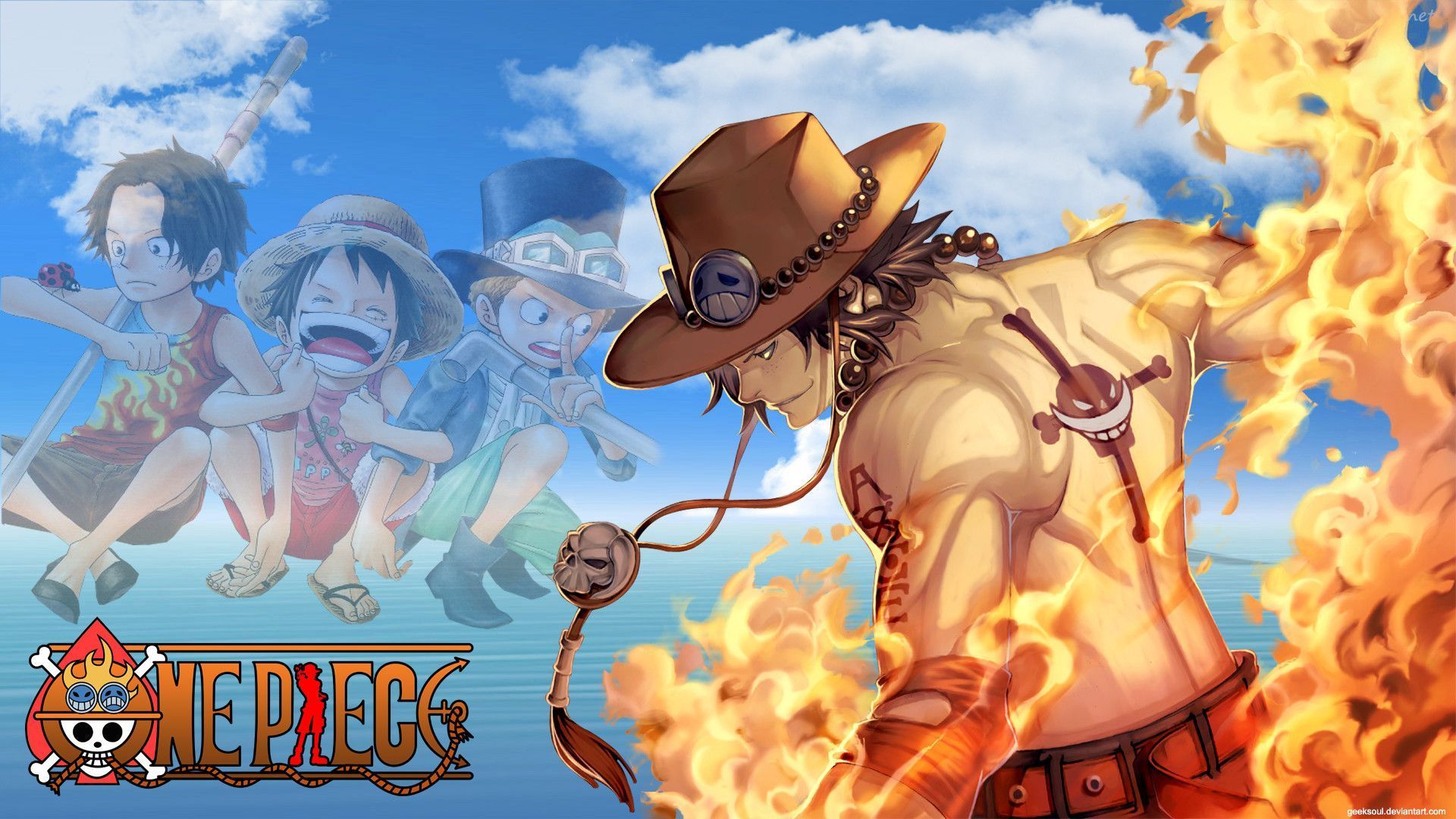 One Piece Ace hình nền: Hình nền Ace đẹp mắt và ấn tượng sẽ khiến bạn nhớ về anh trai của Luffy. Với những hình ảnh đầy cảm xúc này, bạn sẽ có được một trải nghiệm tràn đầy nghệ thuật cho màn hình của bạn.