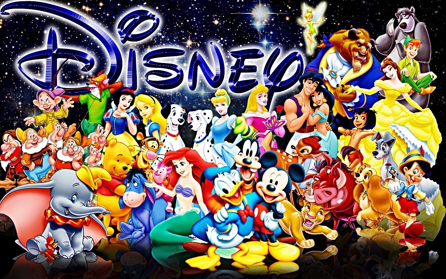 Disney Character Collage on Dog anime pc collage HD wallpaper  Pxfuel