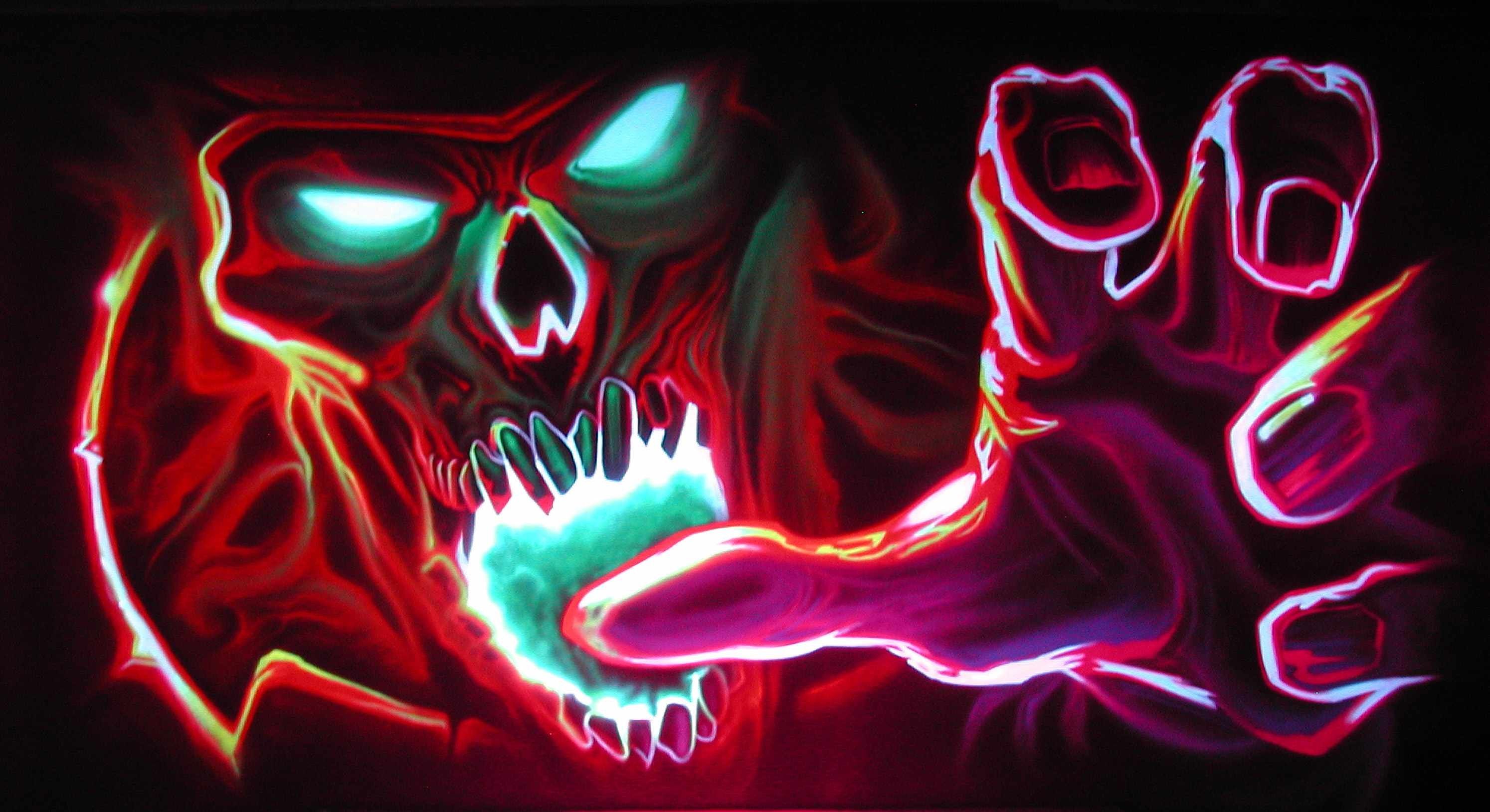 Neon Halloween Wallpapers on WallpaperDog