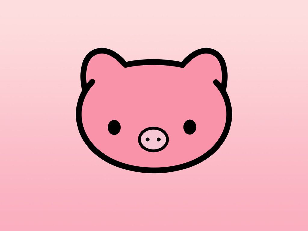 Cute Pig Fabric, Wallpaper and Home Decor | Spoonflower