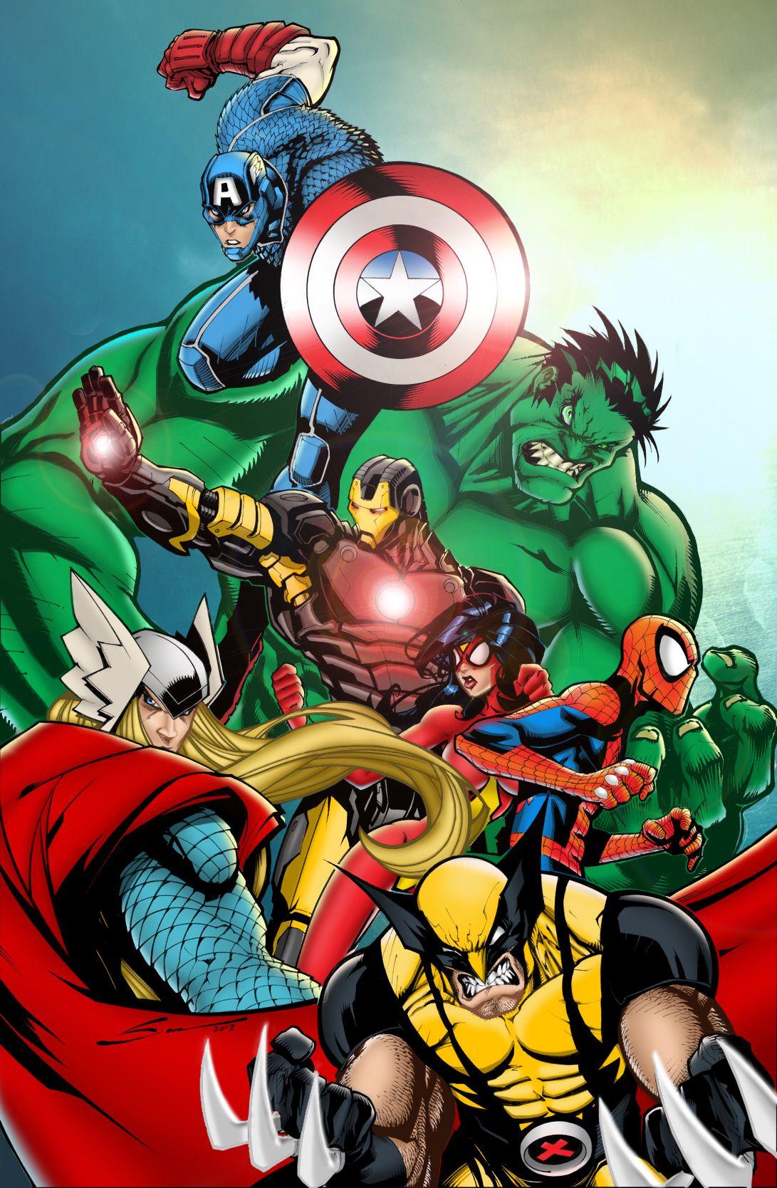 Animated Avengers Wallpapers on WallpaperDog