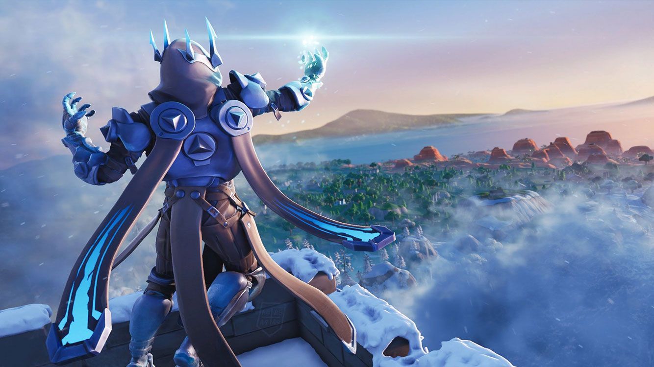 The Ice King Skin grunge art Fortnite Battle Royale blue abstract rays  Fortnite characters HD wallpaper  Peakpx
