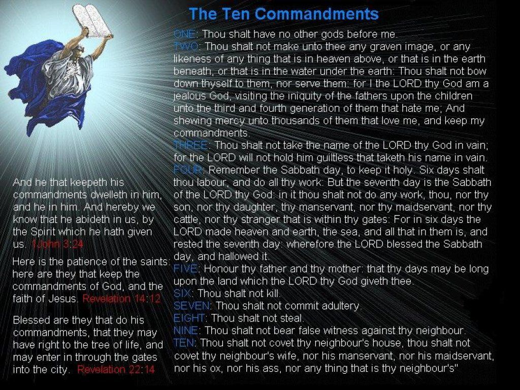 The Ten Commandments Wallpapers on WallpaperDog
