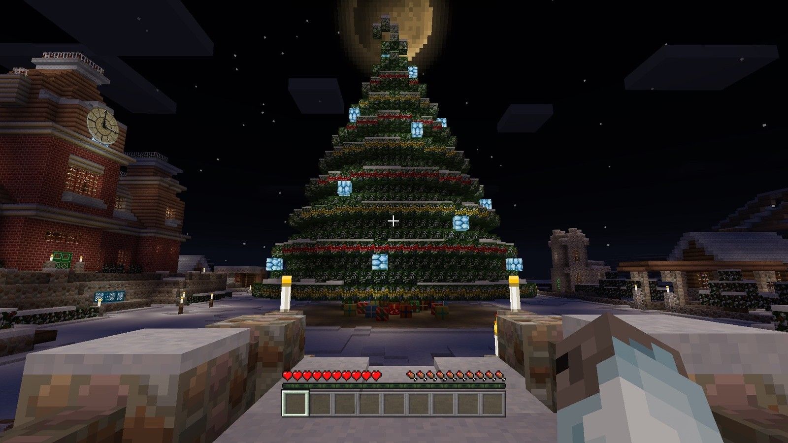 Обои christmas in minecraft