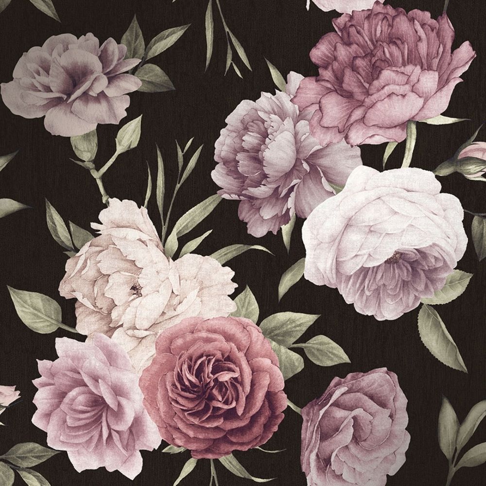 Featured image of post Black And Pink Peony Wallpaper