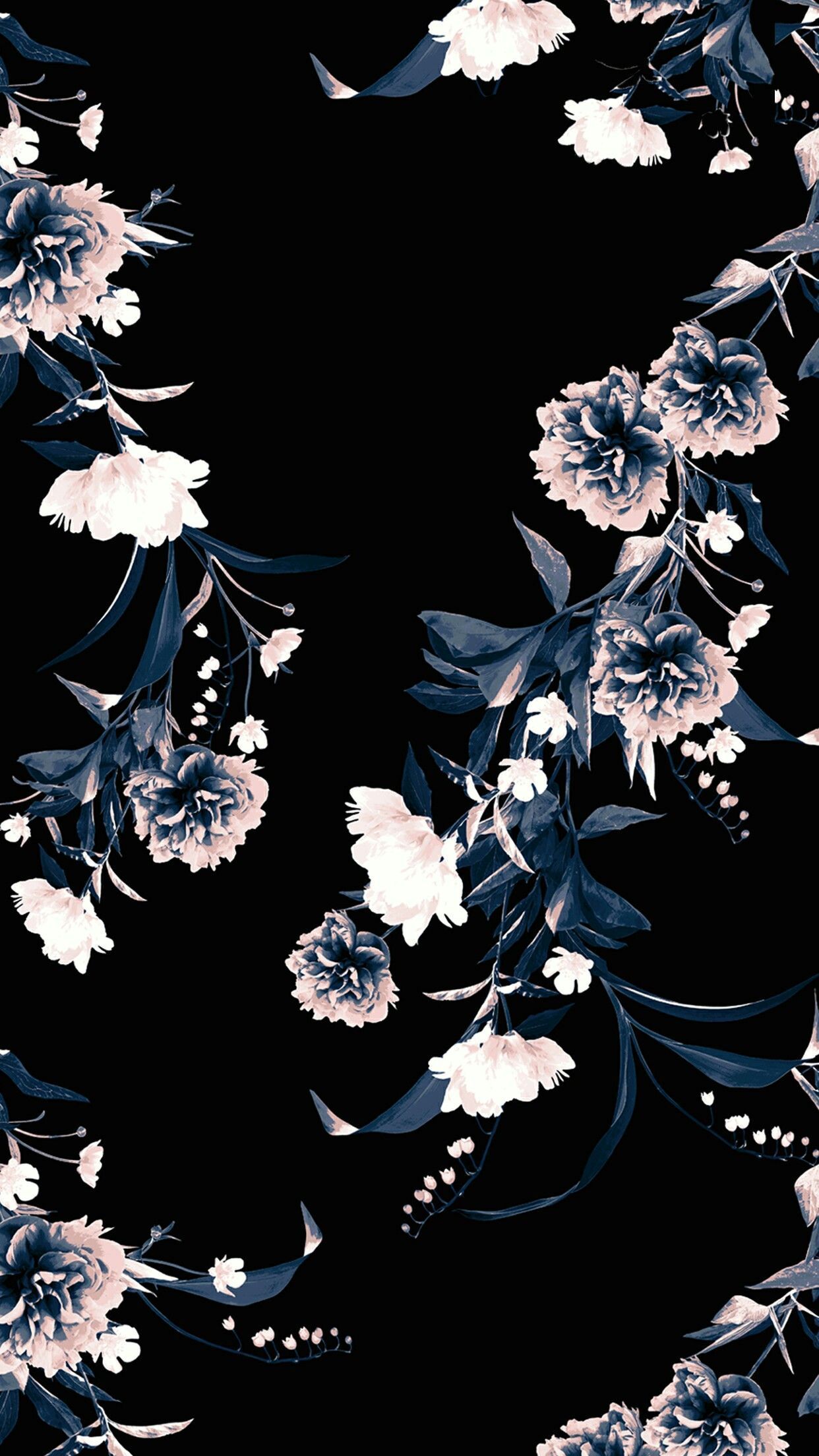 HD 4K black flower mobile wallpaper Wallpapers for Mobile