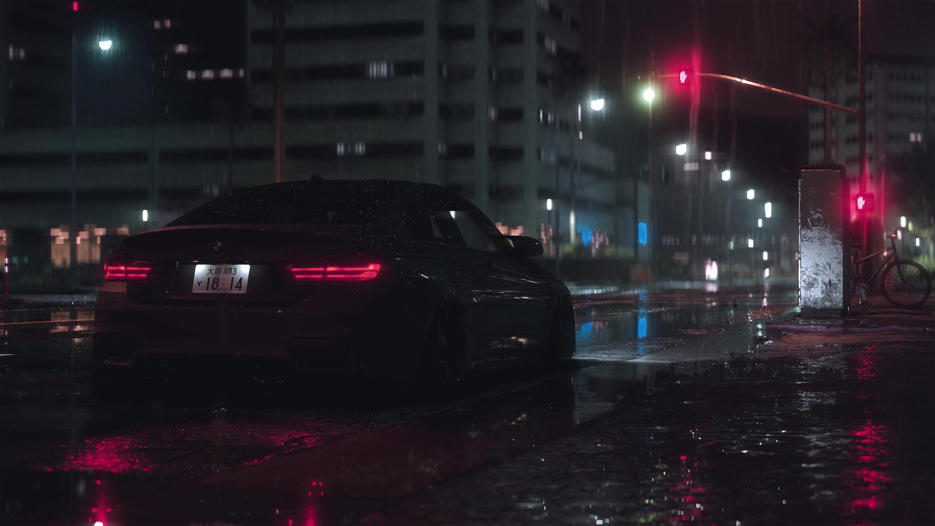 BMW M4 - Ambient City Drive - 4K Ultra HD 60fps on Make a GIF