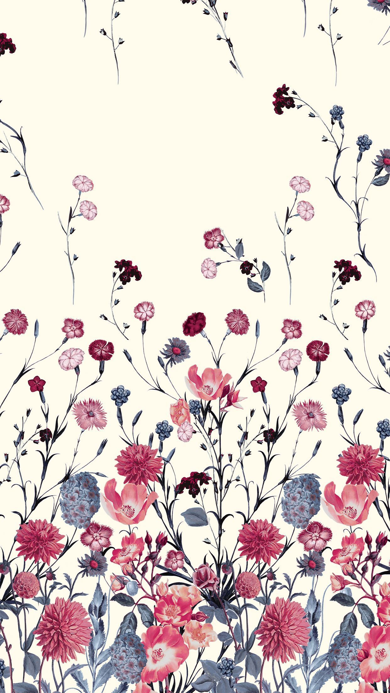 Flower Pattern iPhone Wallpapers on