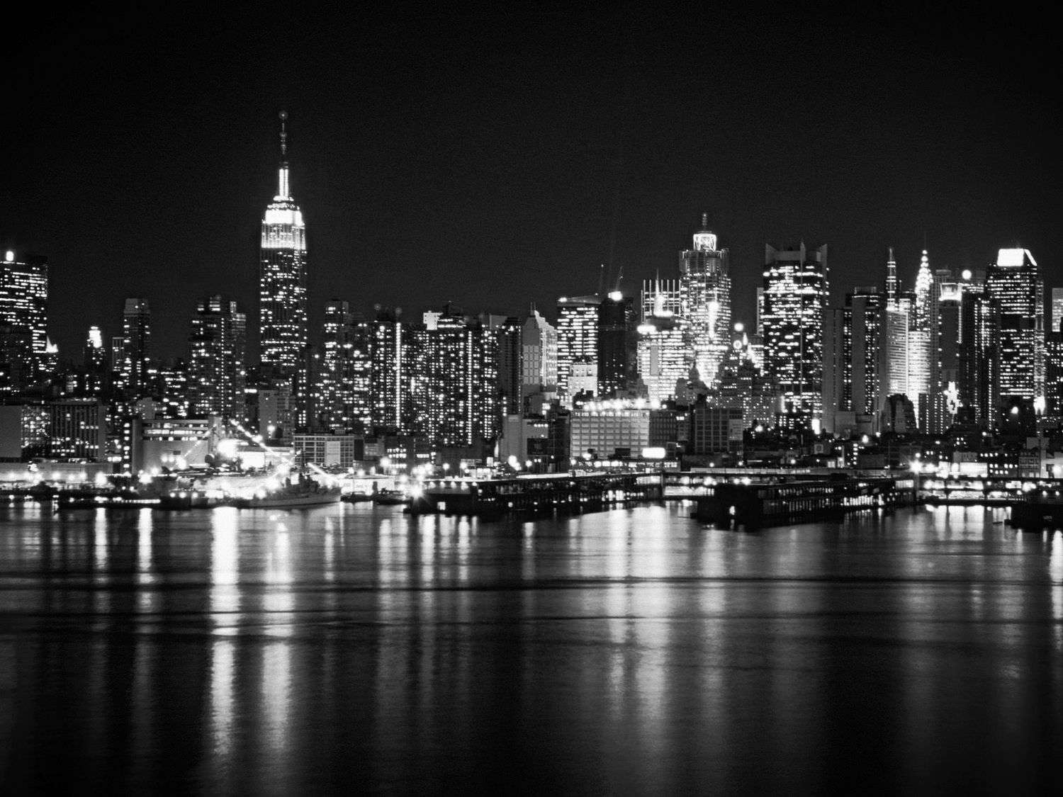 City Lights Black and White Wallpapers on WallpaperDog