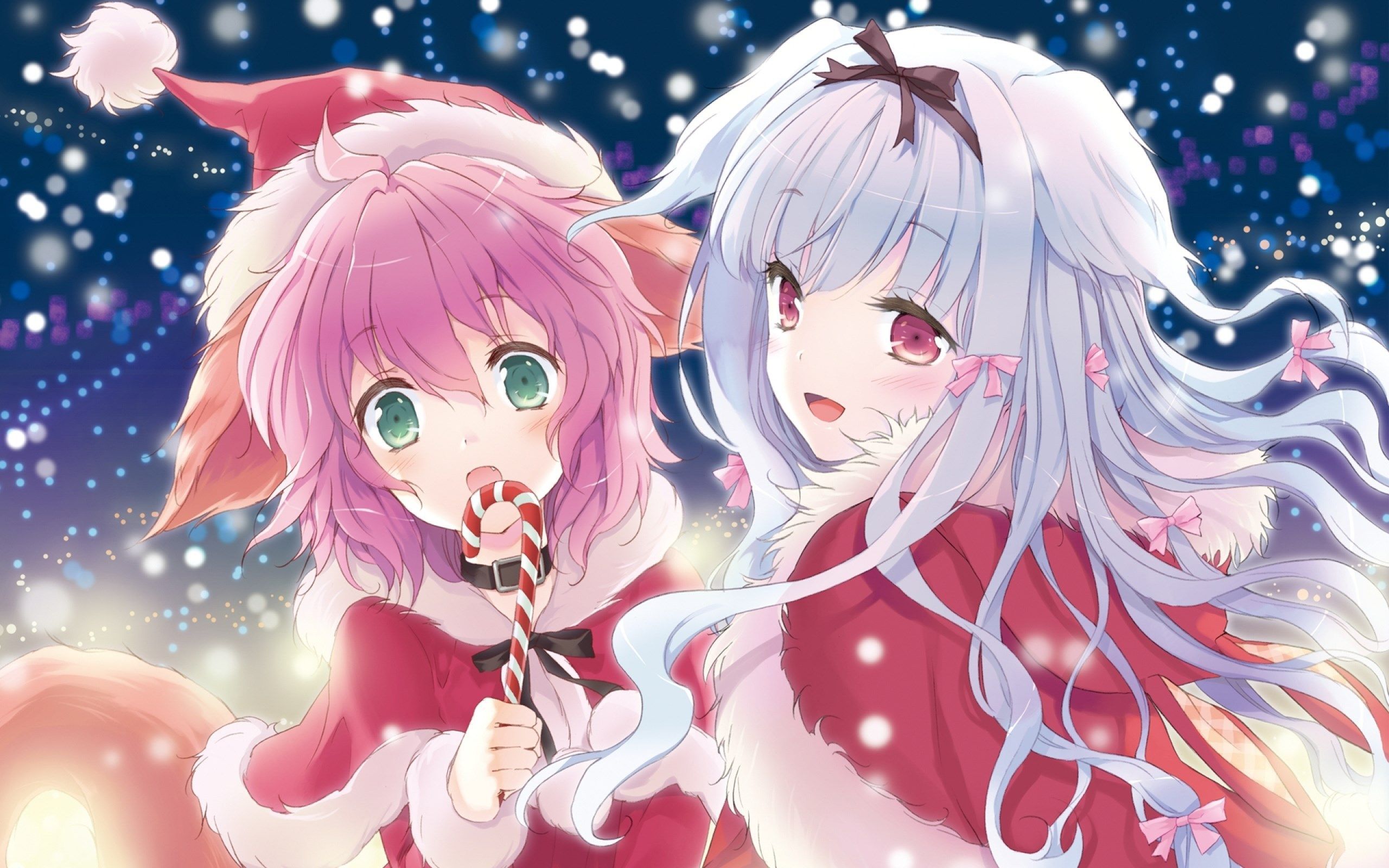 Kawaii Christmas Anime Wallpapers on WallpaperDog