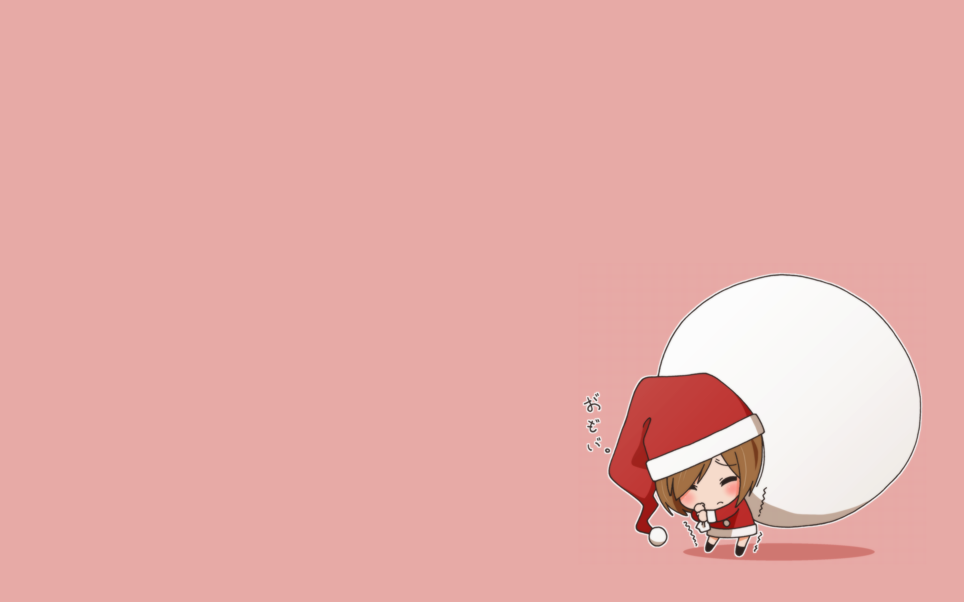 Desktop Wallpaper Christmas, Anime Girl, Happiness, Hd Image, Picture,  Background, 561e15