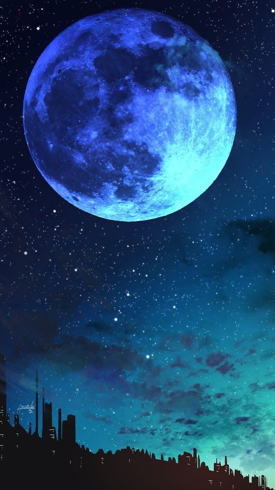 Featured image of post Blue Moon Wallpaper Aesthetic