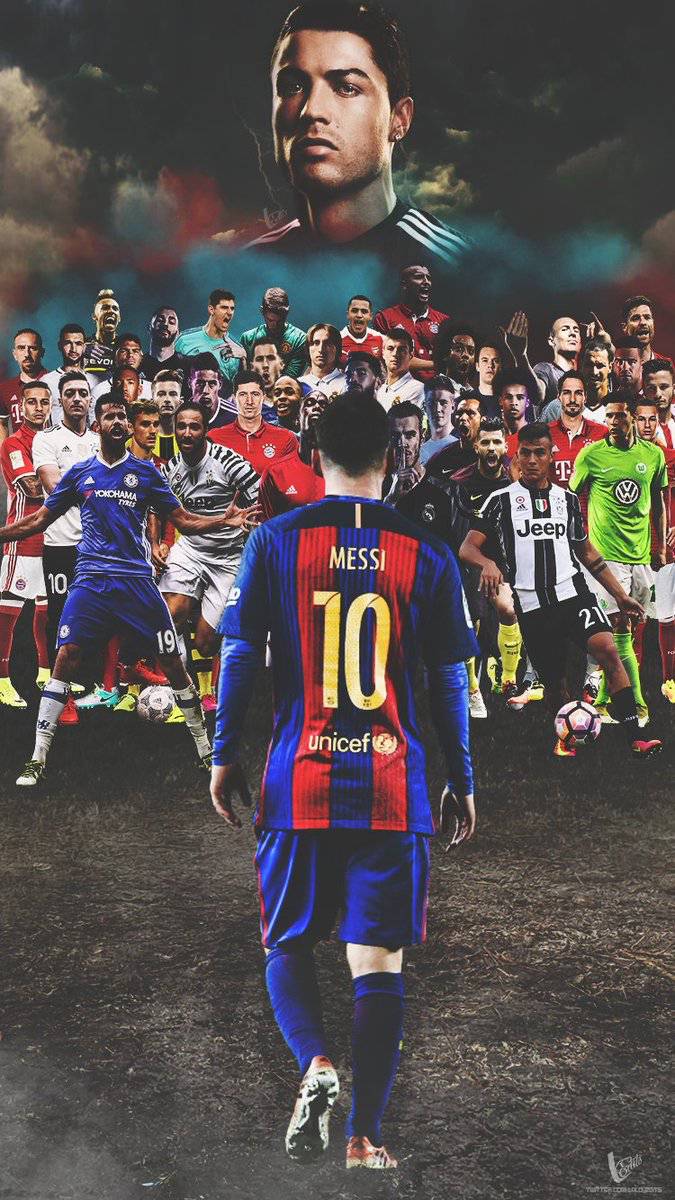Ronaldo Messi wallpaper by harrycool15 - Download on ZEDGE™