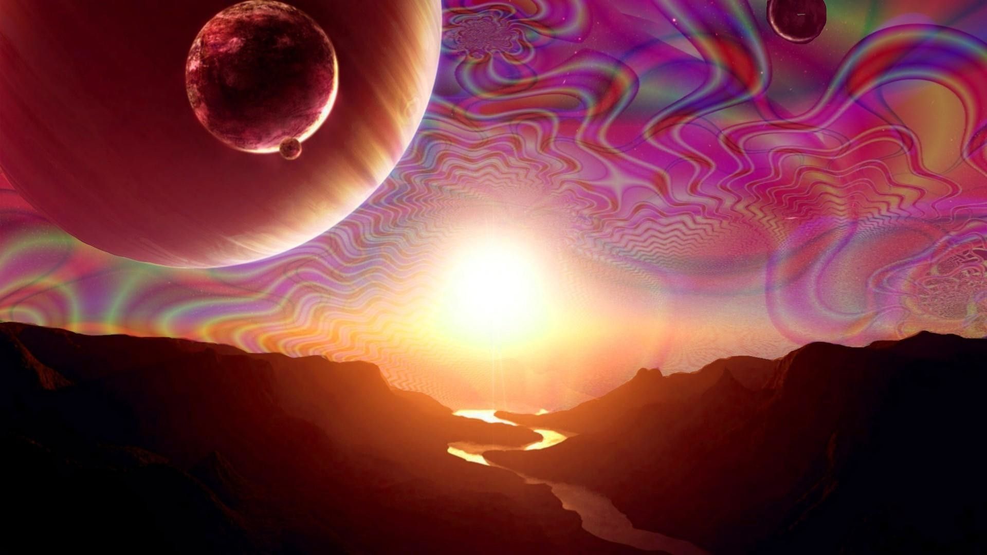 psychedelic space wallpaper hd