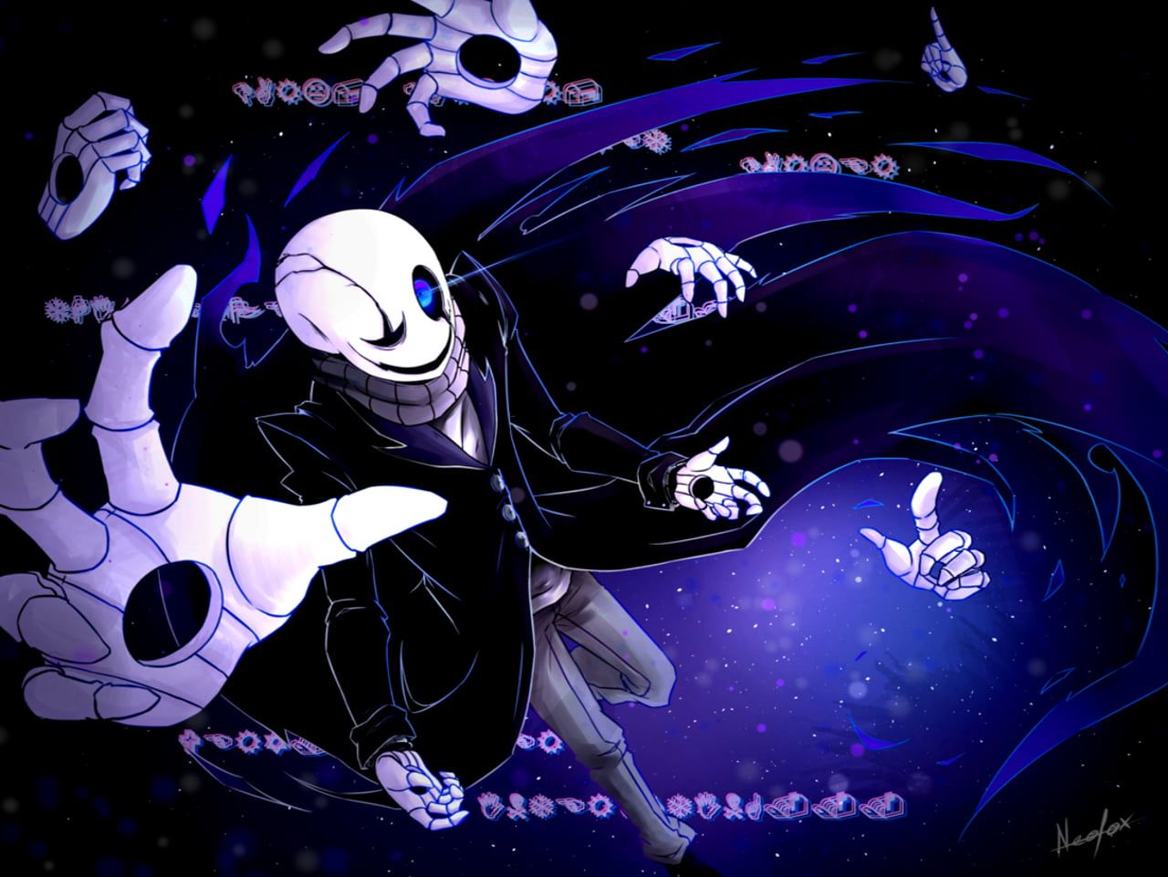 Undertale Self-Insert Wallpaper Commission by SiDniTheFox -- Fur