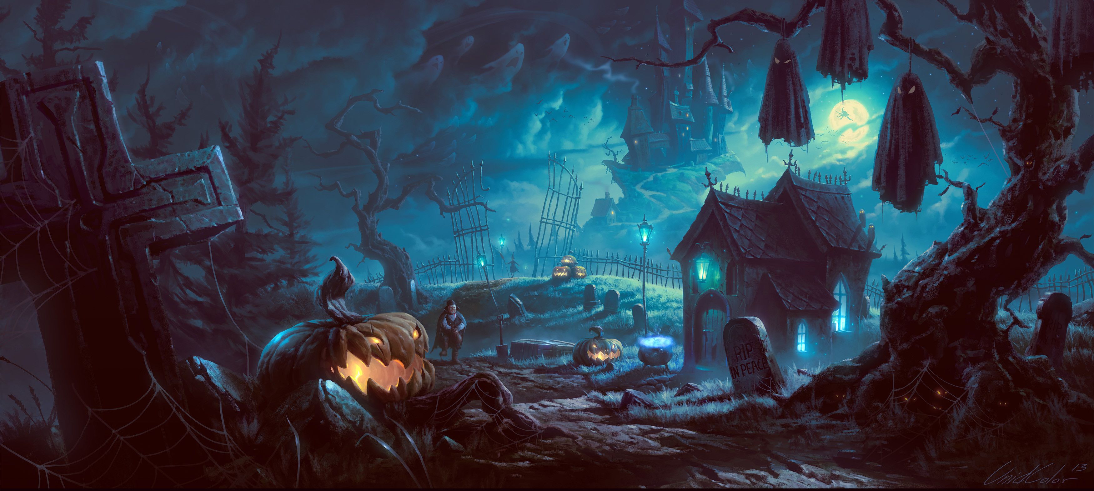 Minecraft Halloween Horror Wallpapers on WallpaperDog