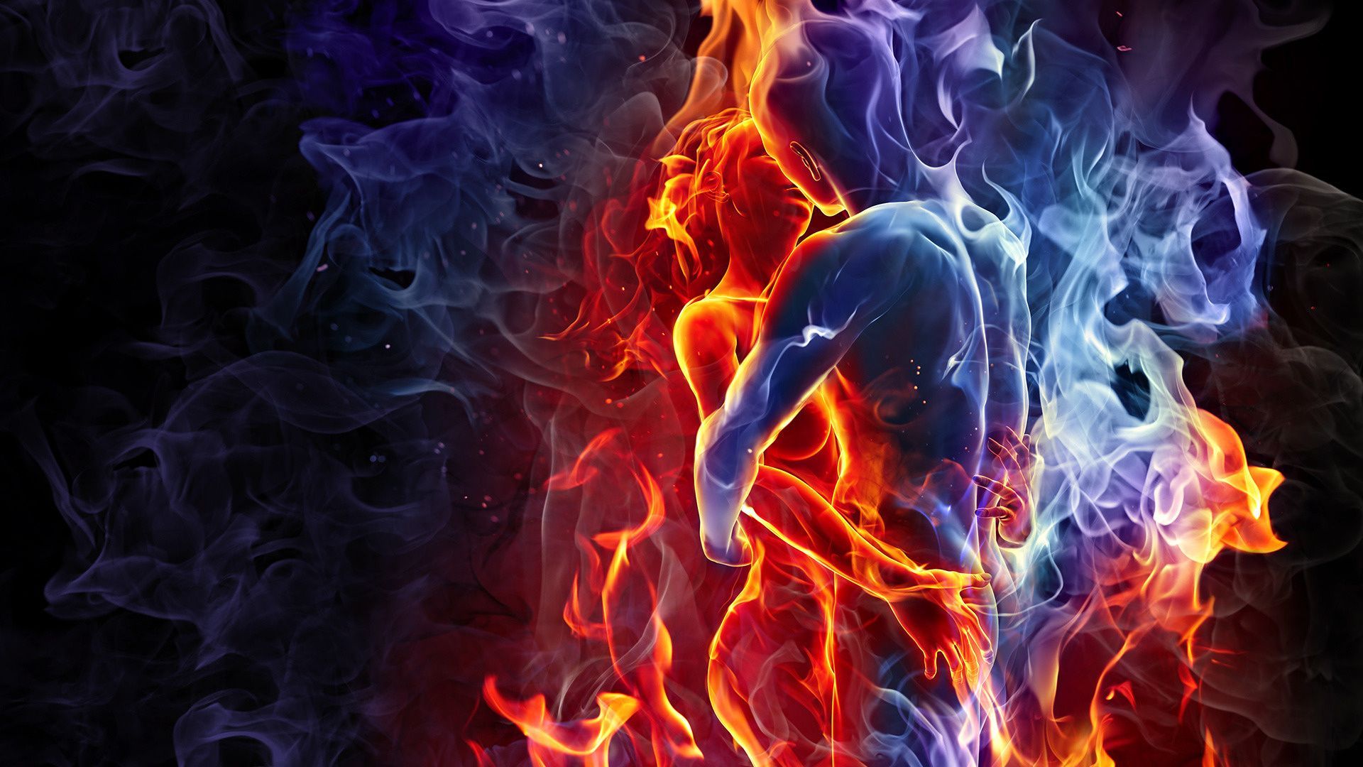 Fire Couple Wallpapers on WallpaperDog