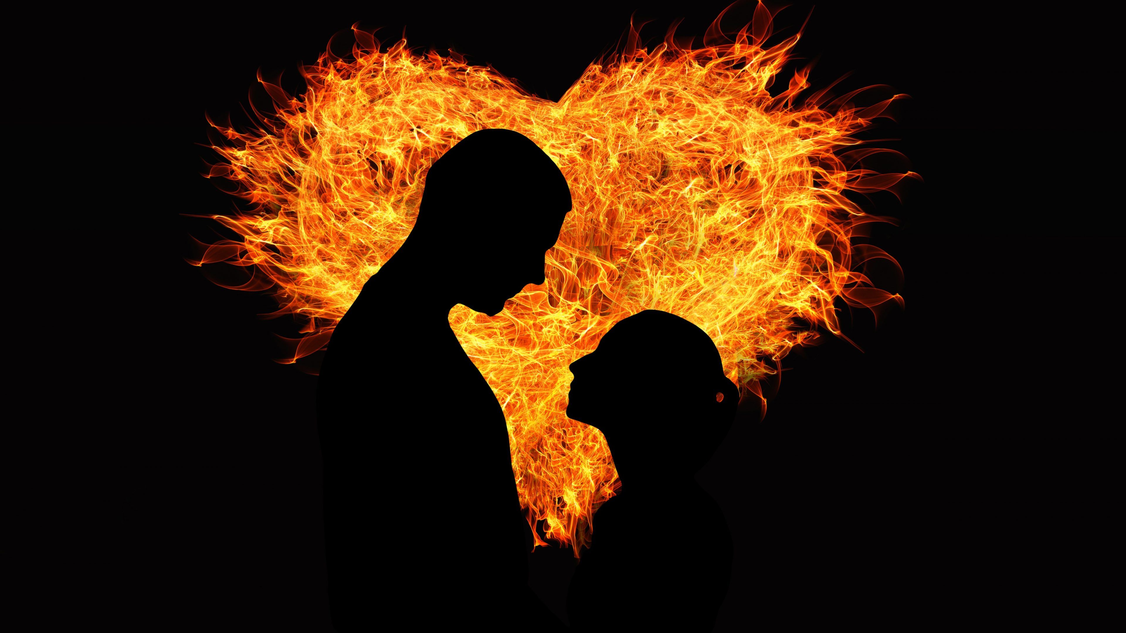 Fire Couple Wallpapers on WallpaperDog