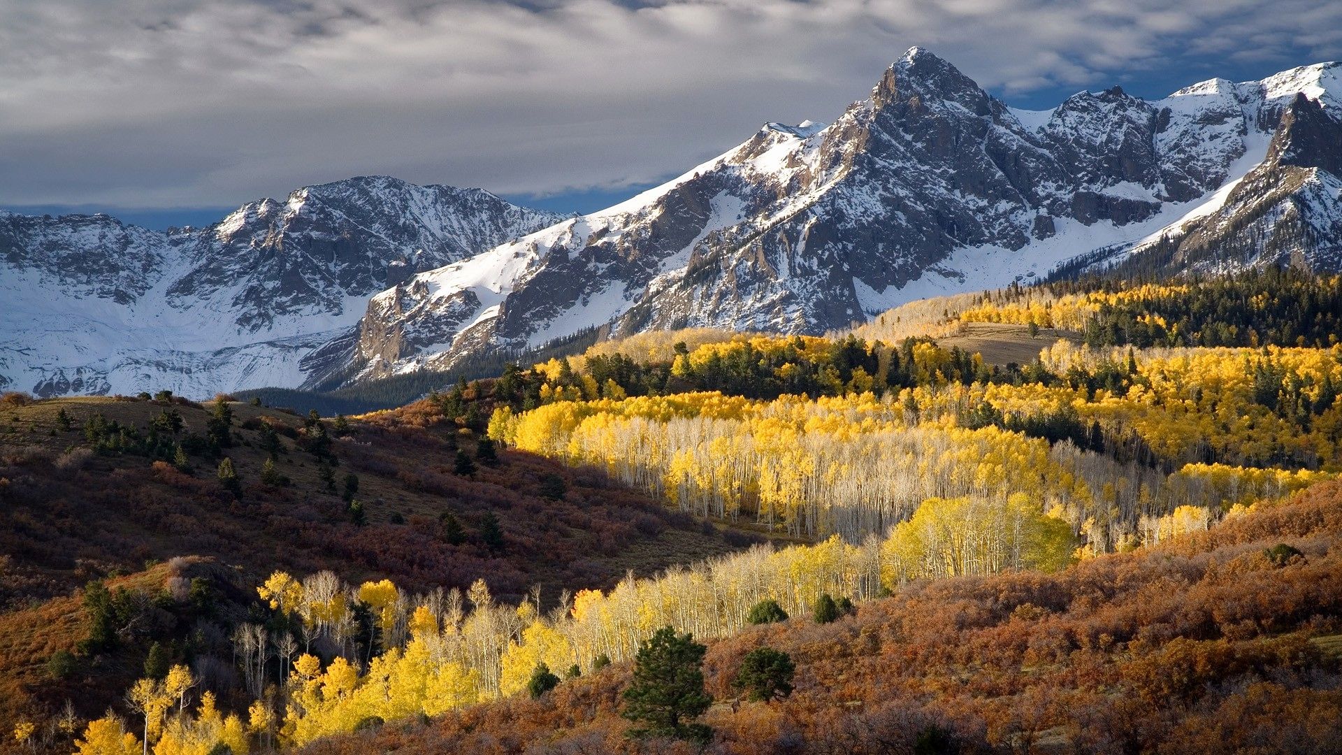 Pictures USA Colorado Nature Autumn mountain landscape photography