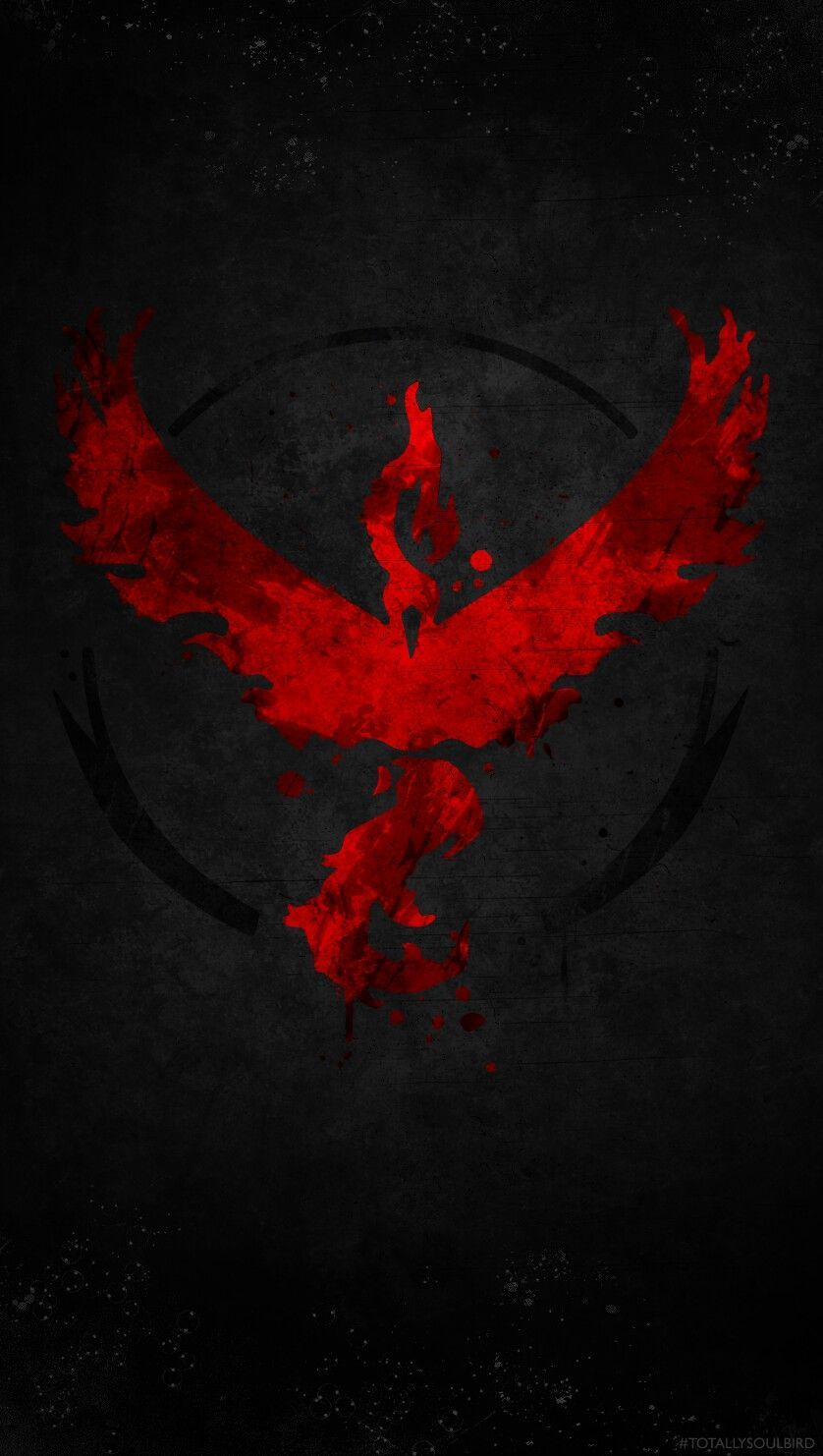 Pokemon Go Team Valor Red iPhone Wallpapers Free Download