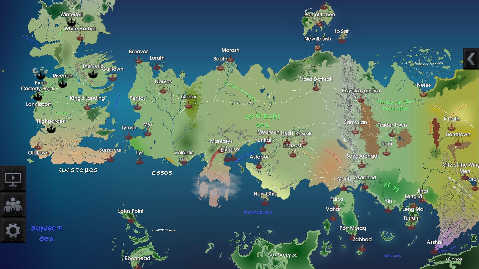 Game Of Thrones map - See the known world, Westeros, The Wall and more |  British GQ | British GQ