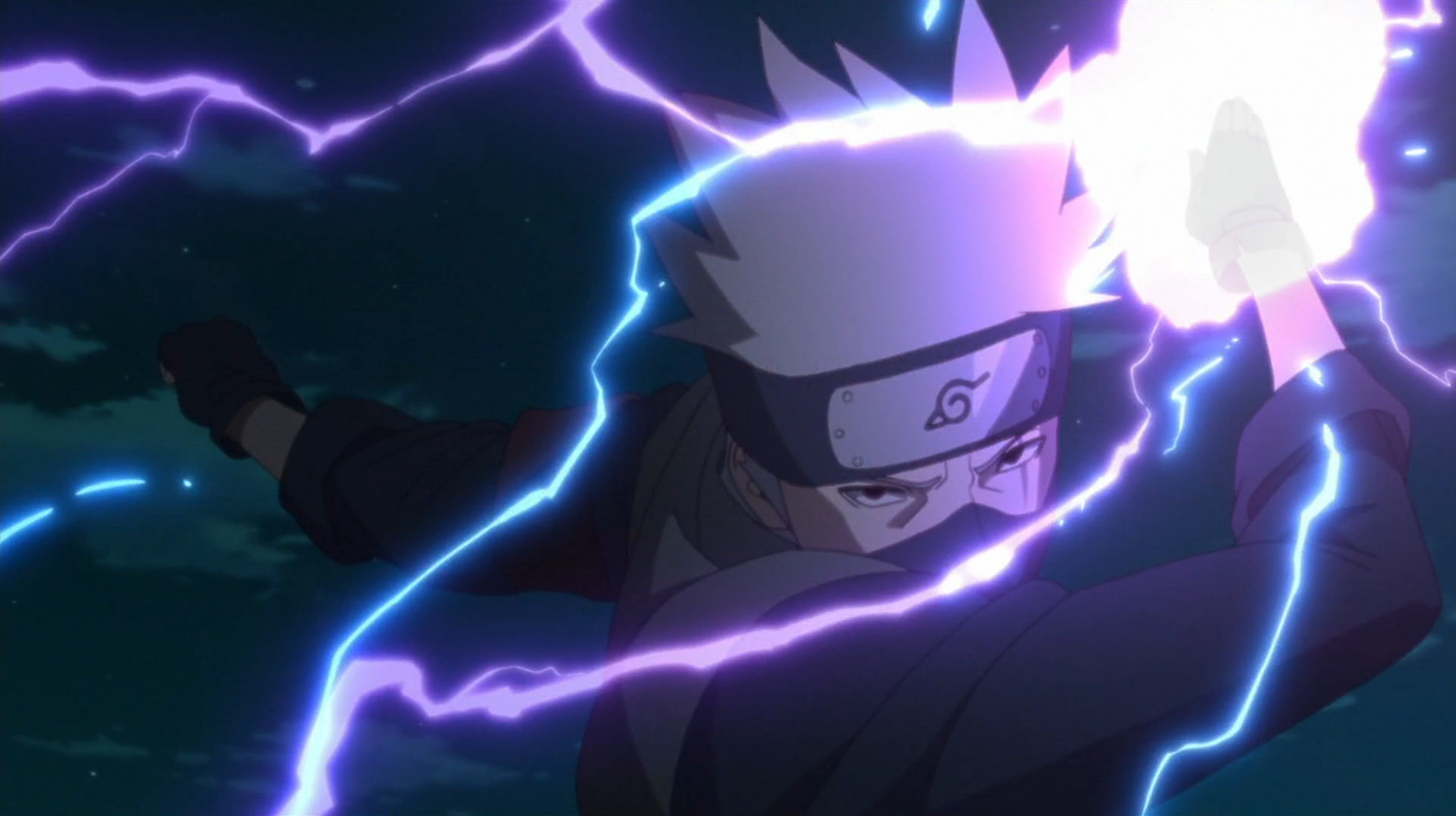Featured image of post Kakashi Purple Lightning Pfp Purple electricity technique was developed by kakashi hatake after the loss of his sharingan following the fourth shinobi world war
