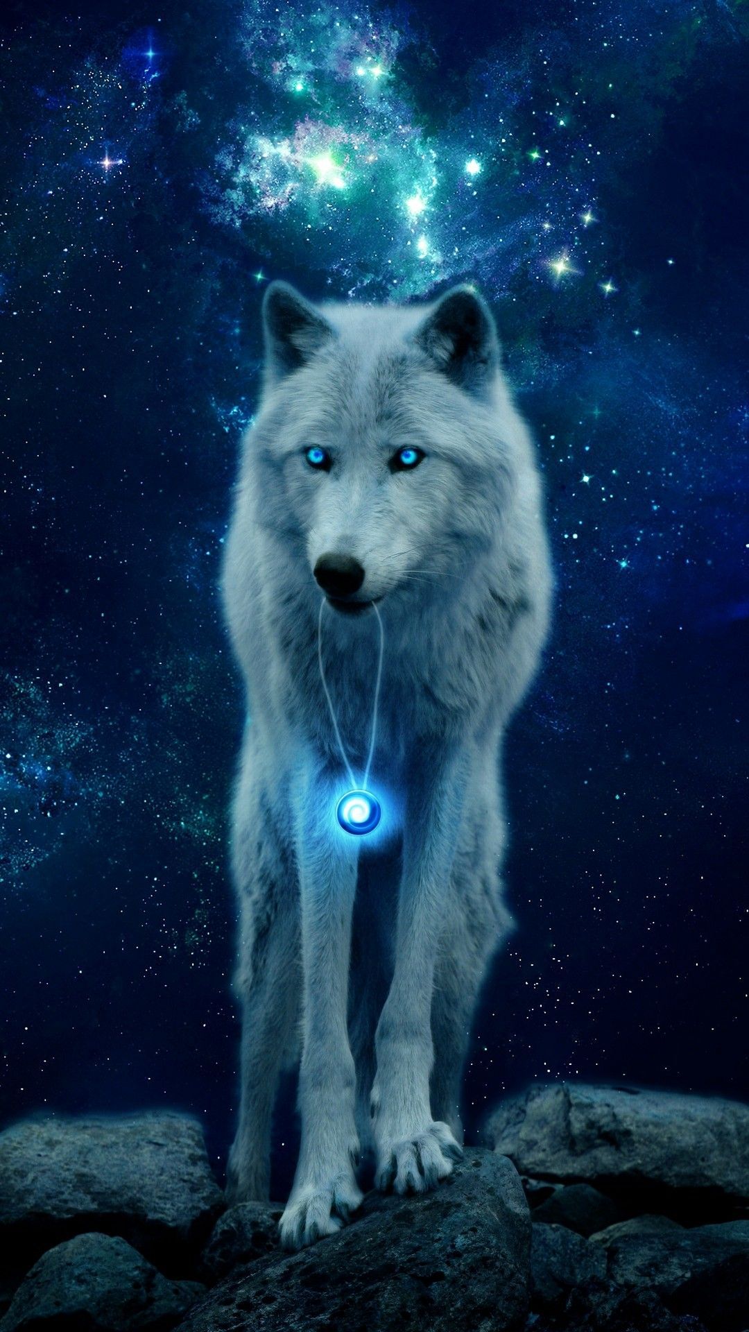 AI Art Generator Galaxy wolf