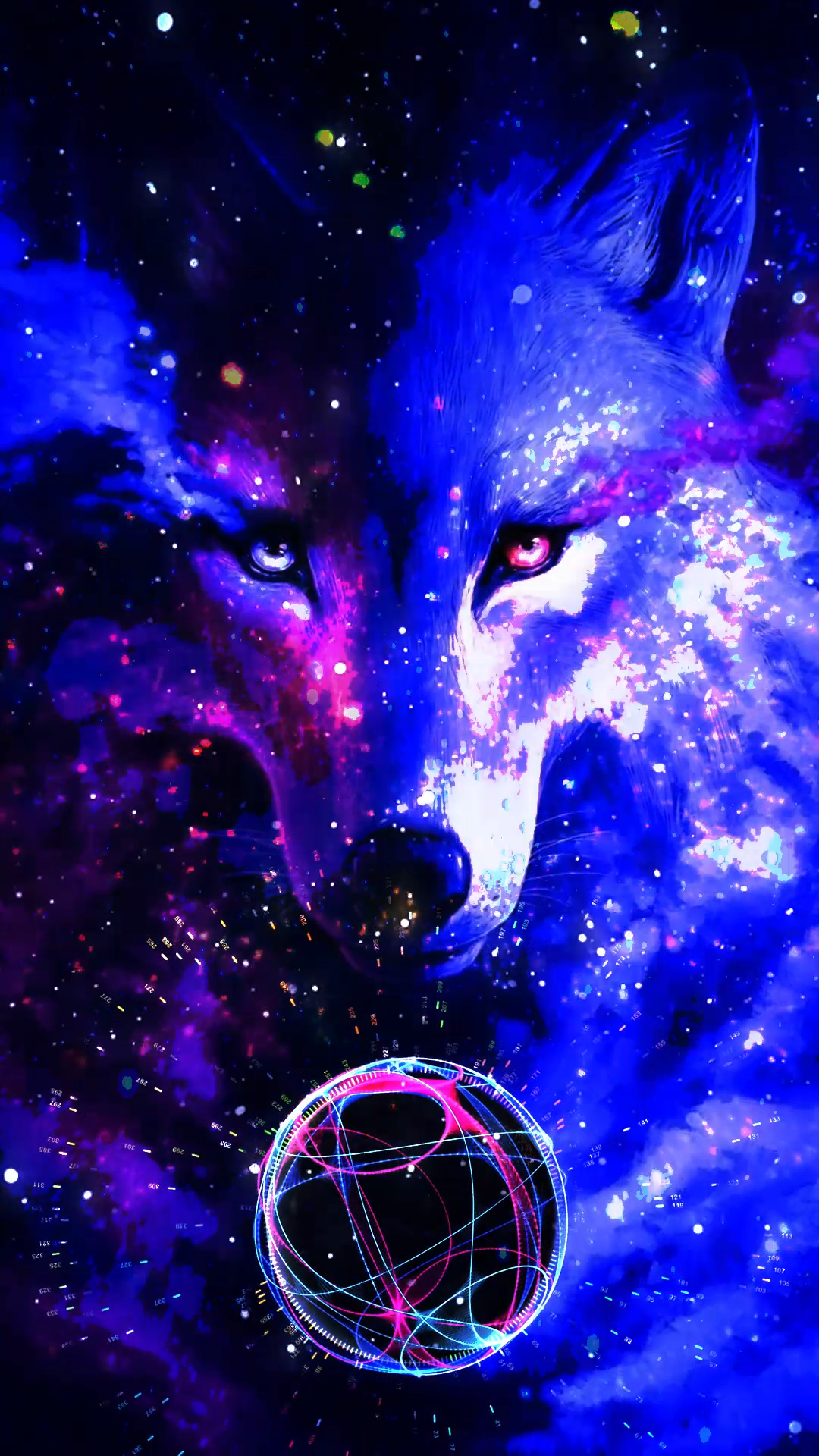 Fury Anime Galaxy Wolf Wallpapers on WallpaperDog