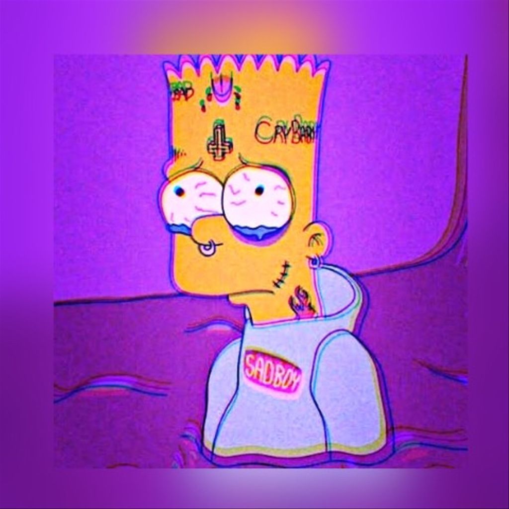 Download Triste Bad Malo Simpson Bart Profile picture - Dpsmiles