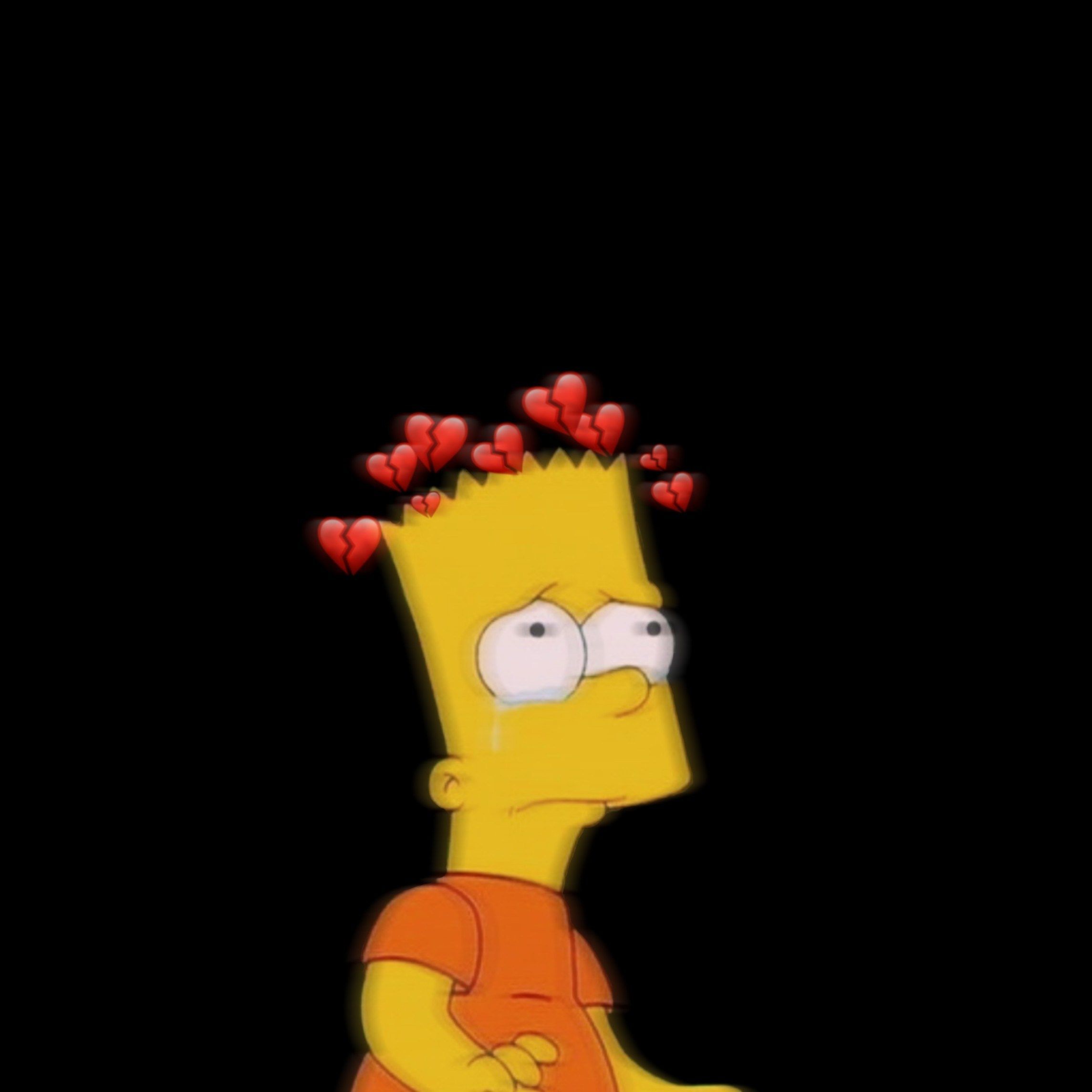 Bart Simpson Wallpaper Possibly Containing Anime Titled - Sad Bart