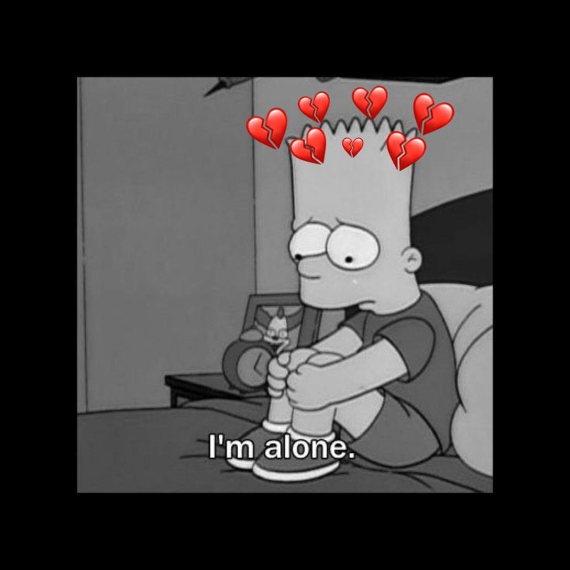 bart, sad love and bart simpson - image #6624197 on