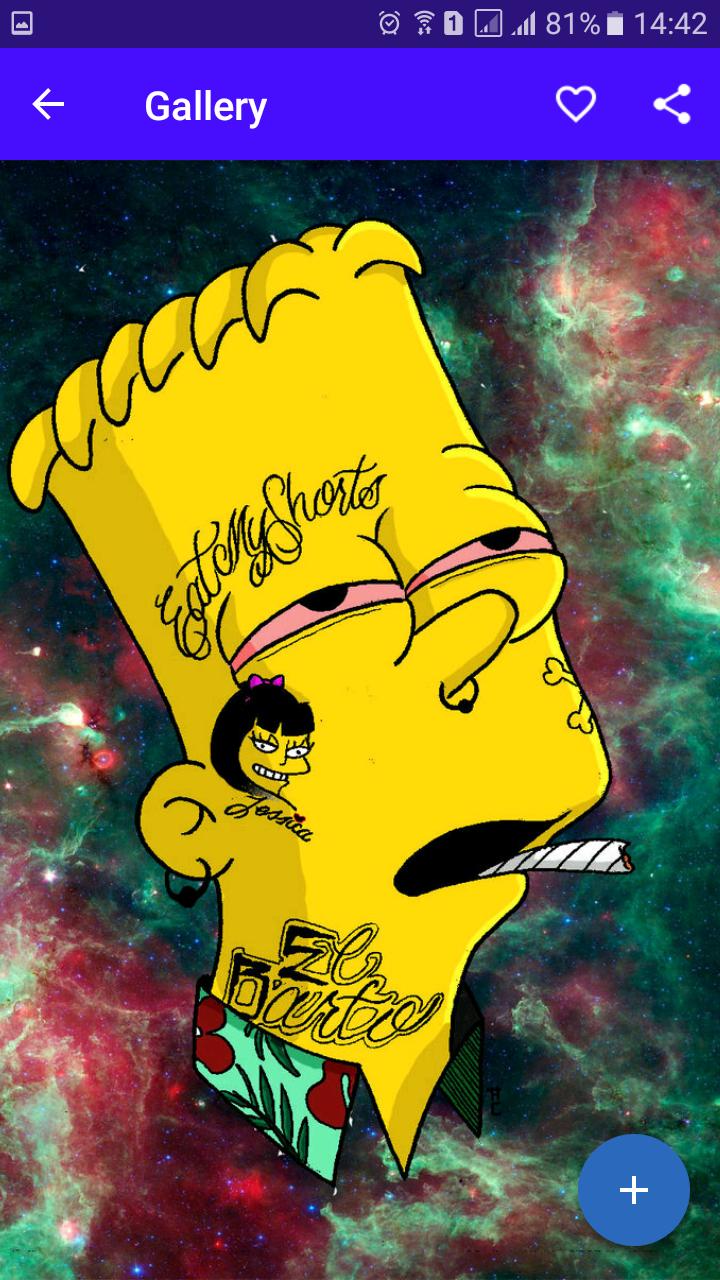 Bart Simpson Phone Wallpaper  Turkau