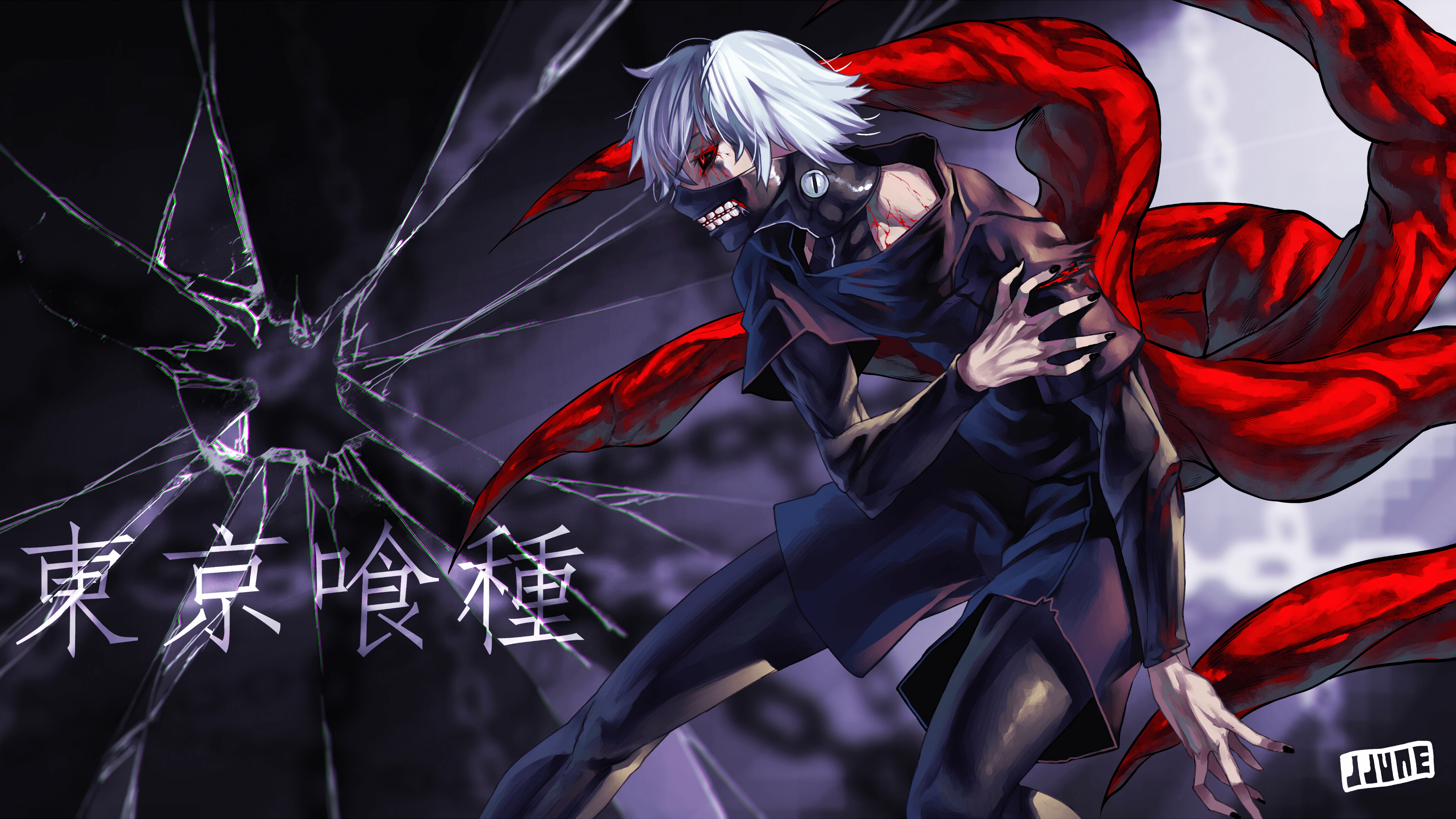 Ken Kaneki Mask Tokyo Ghoul 4K Wallpaper #4.2373