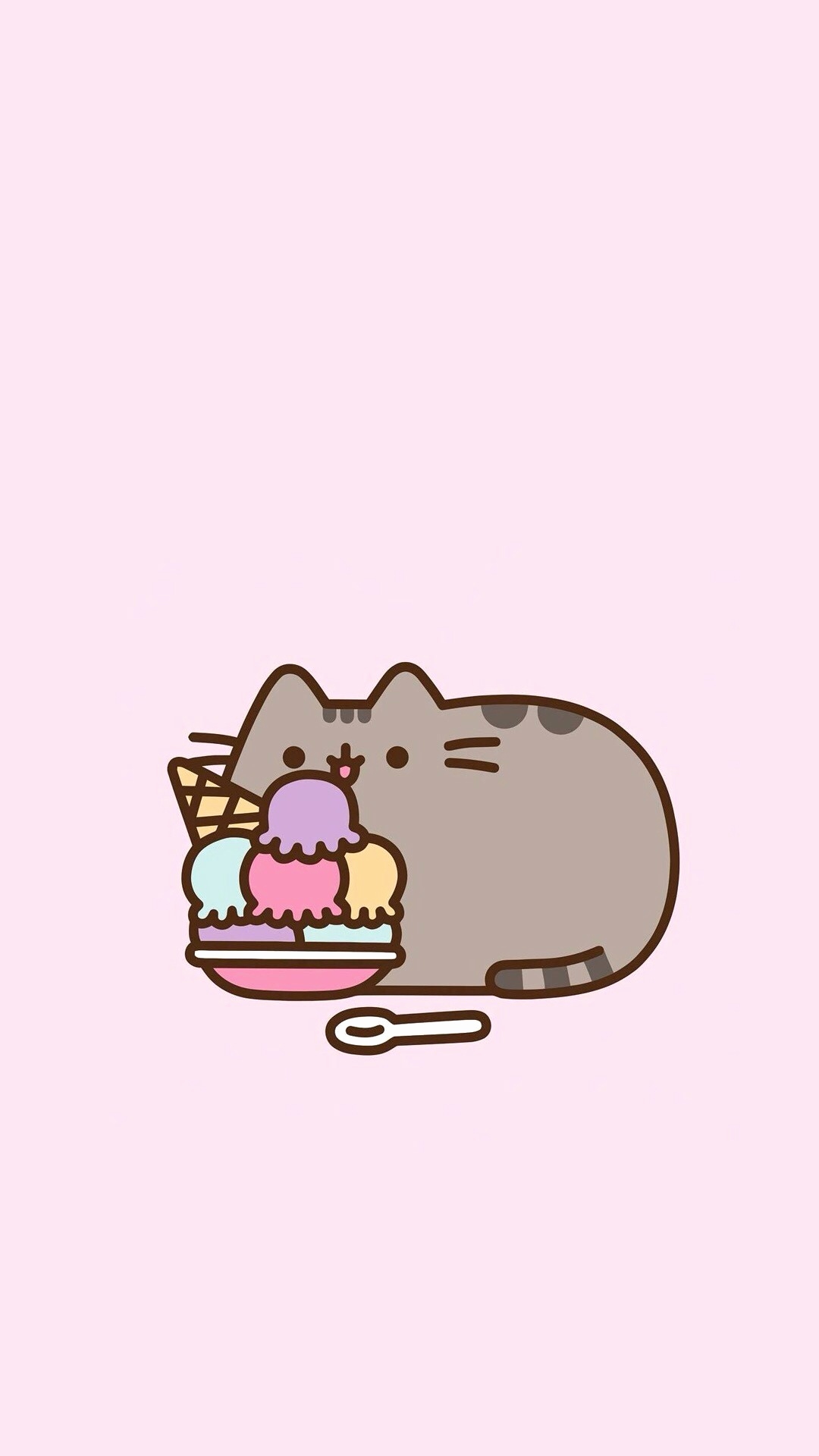 Donut eat me  Pusheen cat Pusheen cute Pusheen birthday