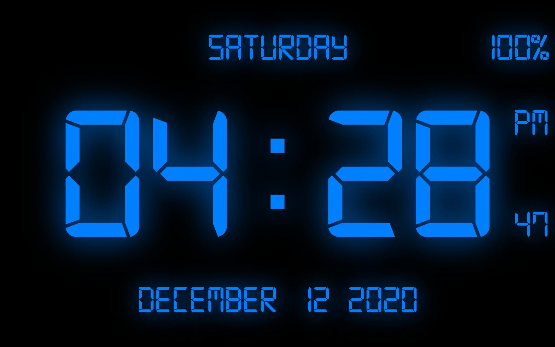 free digital clock download