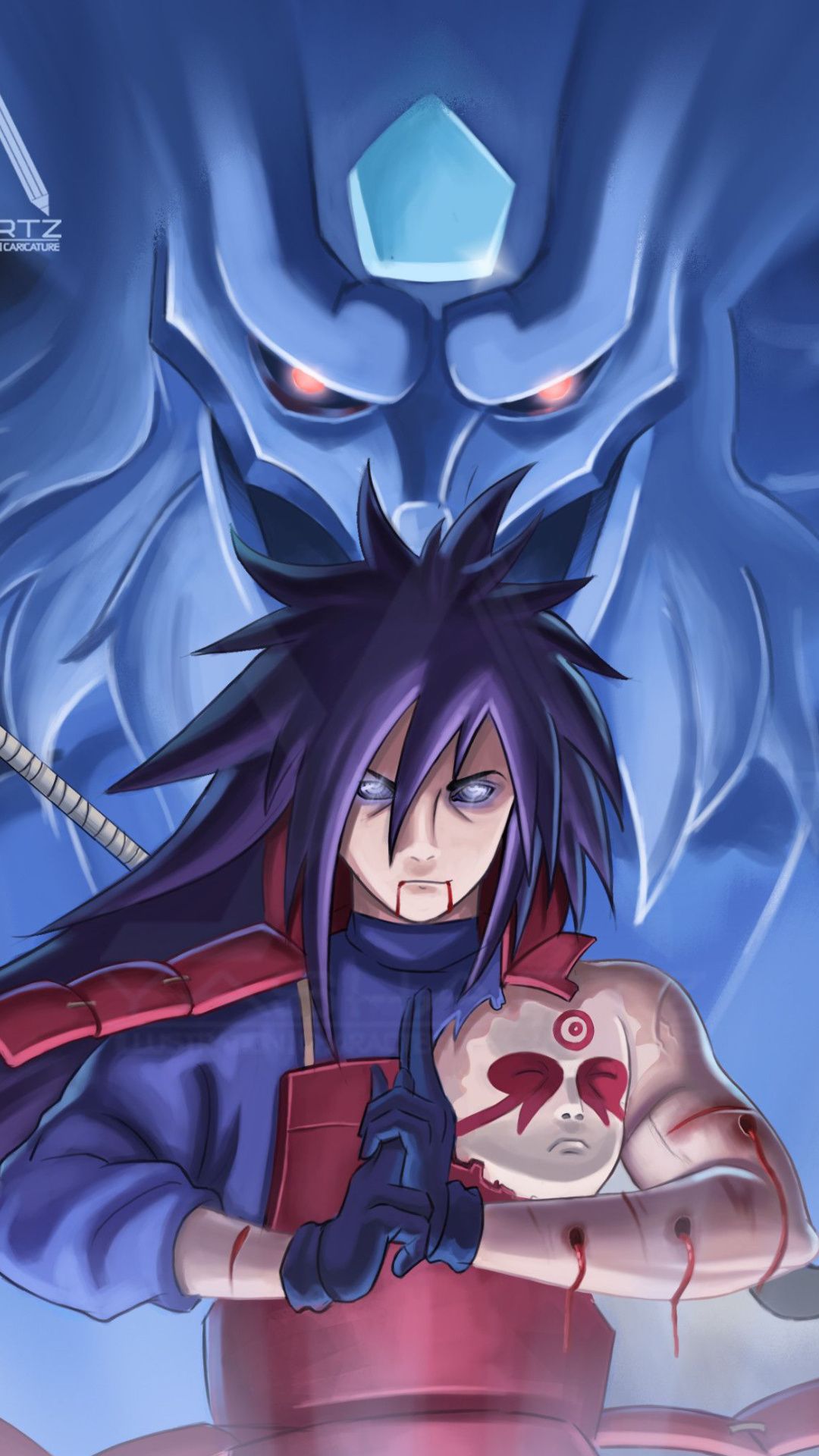 Download wallpaper 1920x1080 madara uchiha, uchiha madara, naruto anime,  naruto, madara full hd, hdtv, fhd, 1080p…