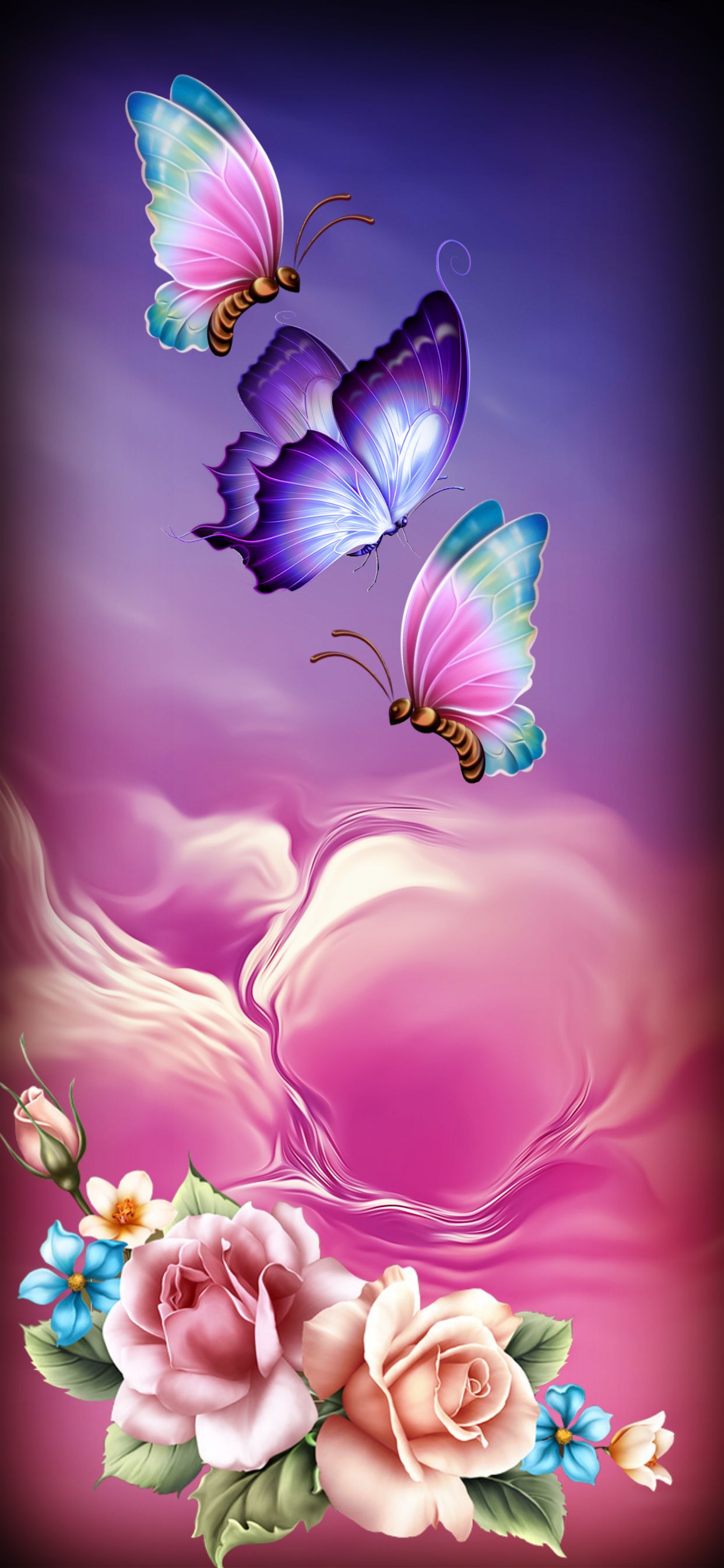 Beautiful butterfly wallpaper for iOS
