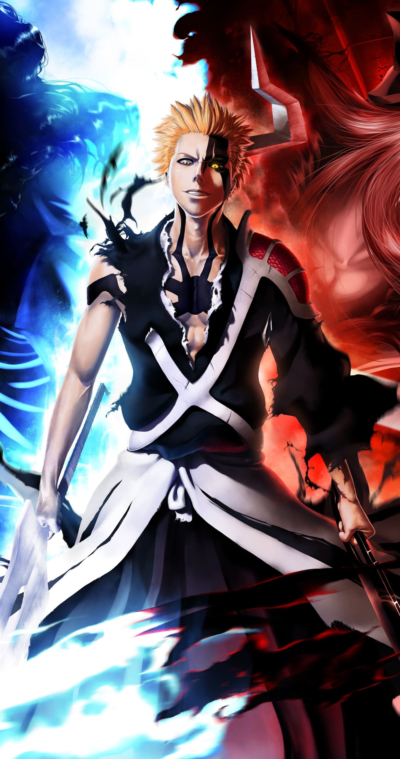 Wallpaper fighter, bleach, ichigo kurosaki, art desktop wallpaper, hd  image, picture, background, bfa148