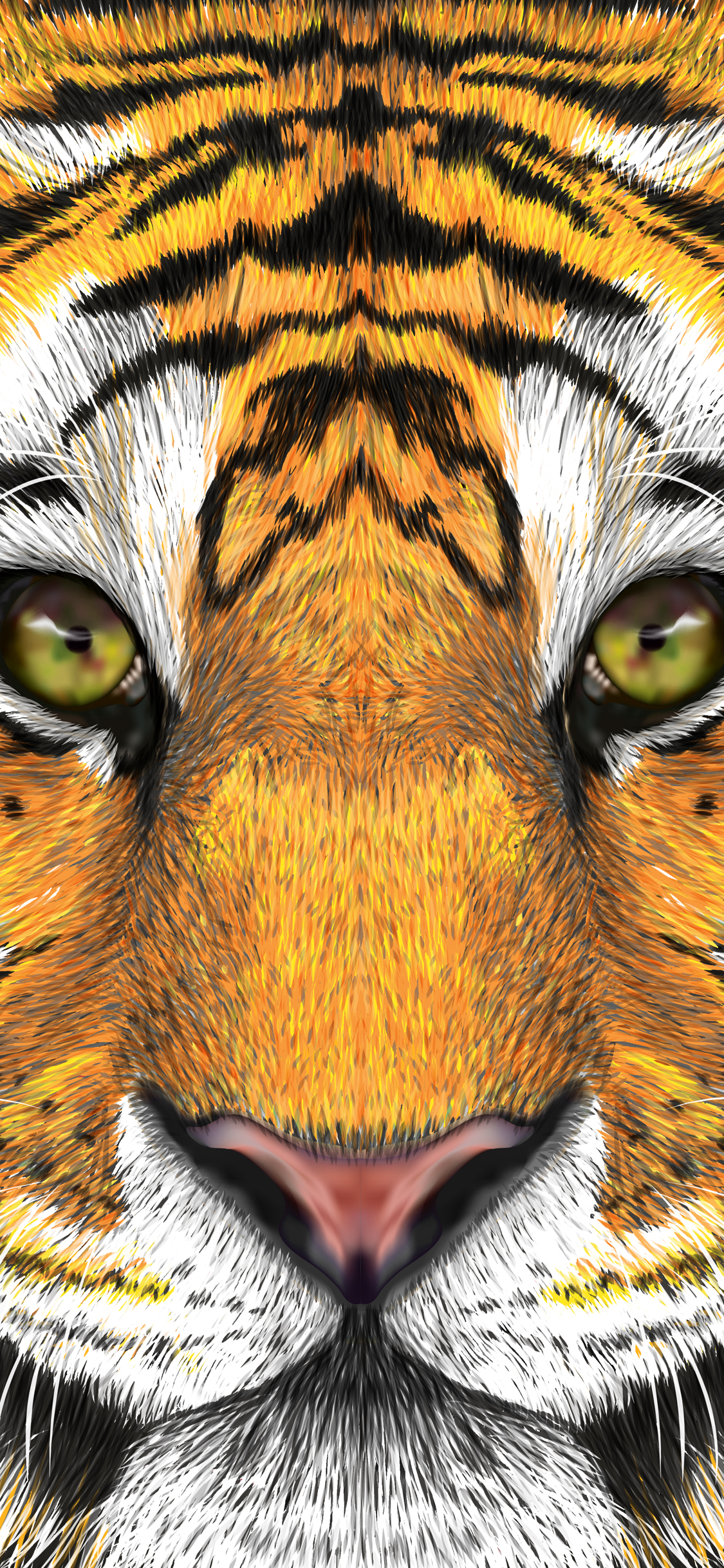 Premium AI Image  Tiger face wallpapers for iphone and android. browse and  enjoy our collection of wallpapers. tiger face wallpaper, tiger face  wallpaper, tiger wallpaper, tiger wallpaper